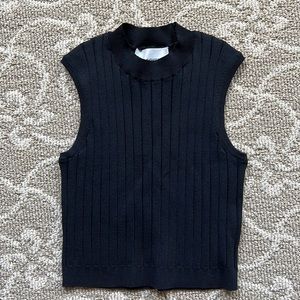 Los coyotes de Paris black ribbed tank top